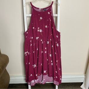 Torrid High Neck Floral Challis Babydoll Dress. Size 4.